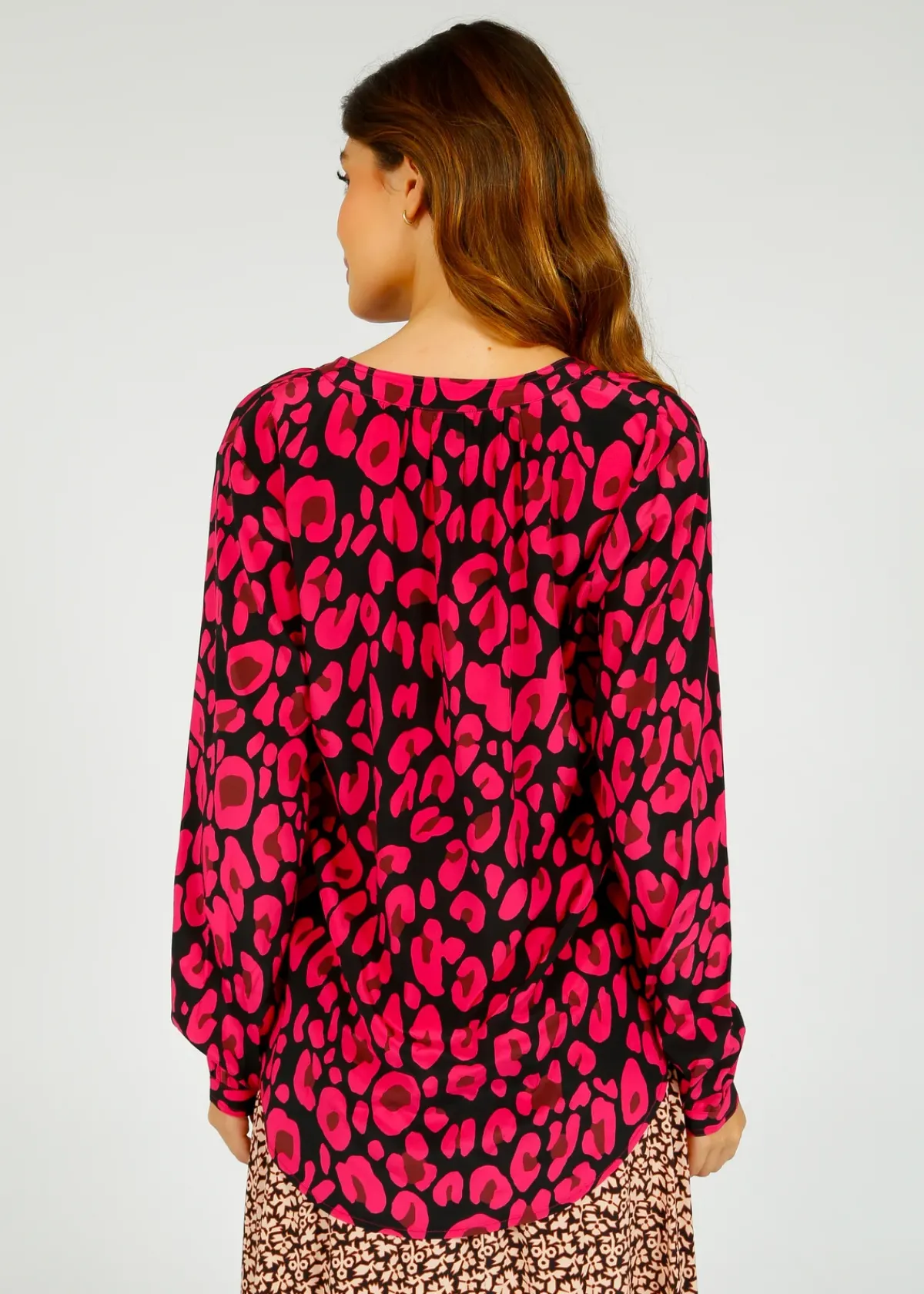 Primrose Park London PPL Sandy Silk Shirt in Leo 02 Pink