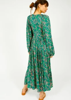 Primrose Park London PPL Sofia Dress in Bahia 01 Green