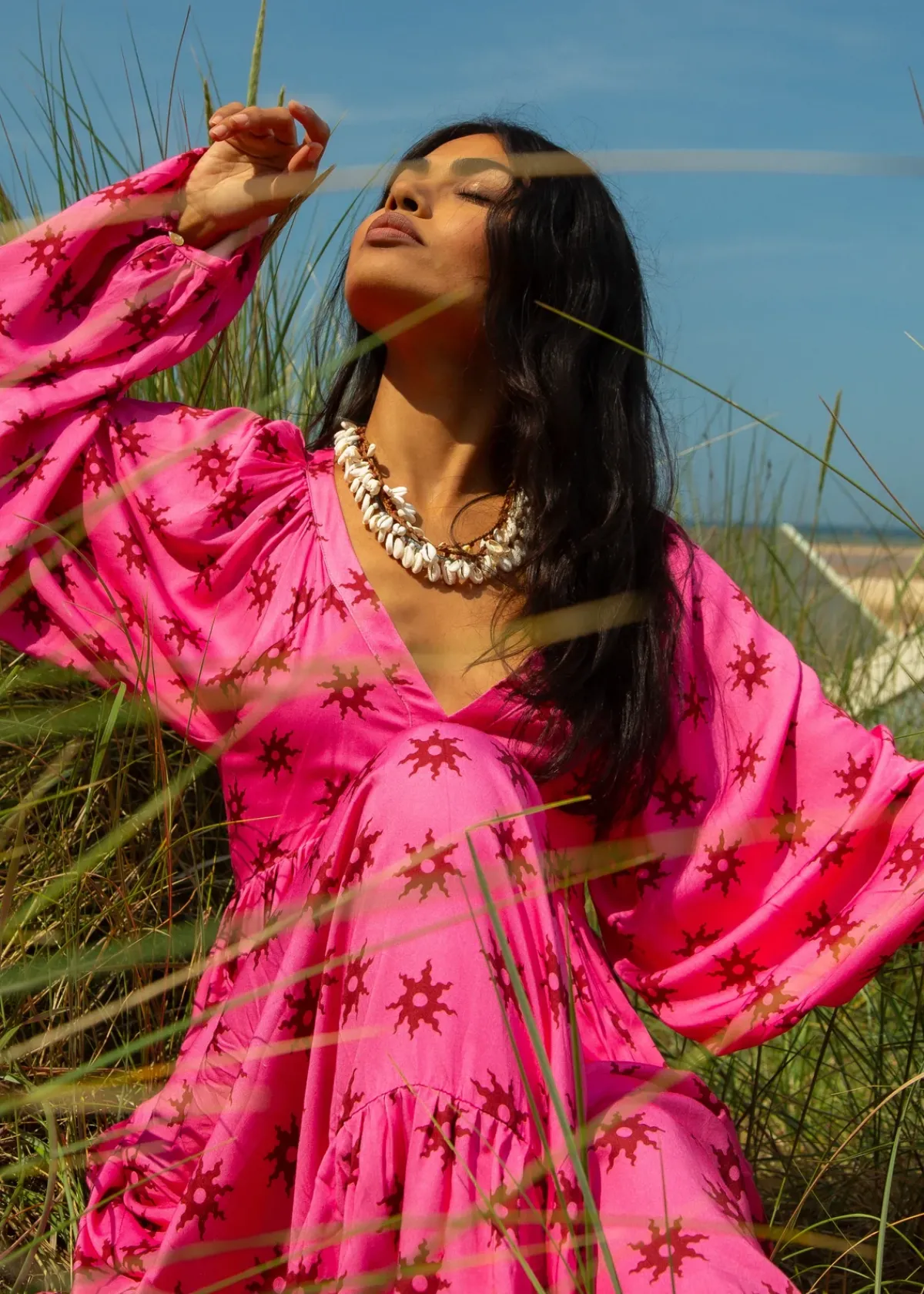 Primrose Park London PPL Sofia Dress in Sun 04 Pink