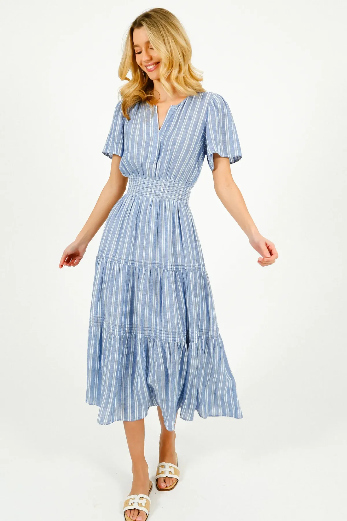 Rails Cannes Dress in Lake View Stripe