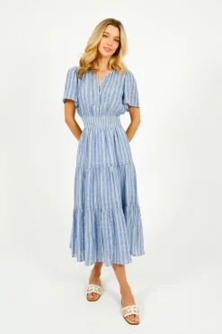 Rails Cannes Dress in Lake View Stripe