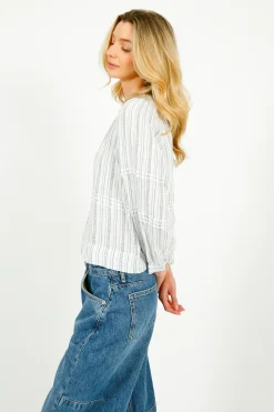 Rails Frances Blouse in Sonoma Stripe