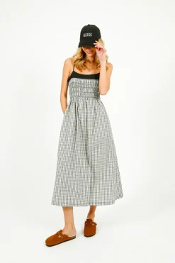 Rails Primrose Dress in Ivory Jet Gingham