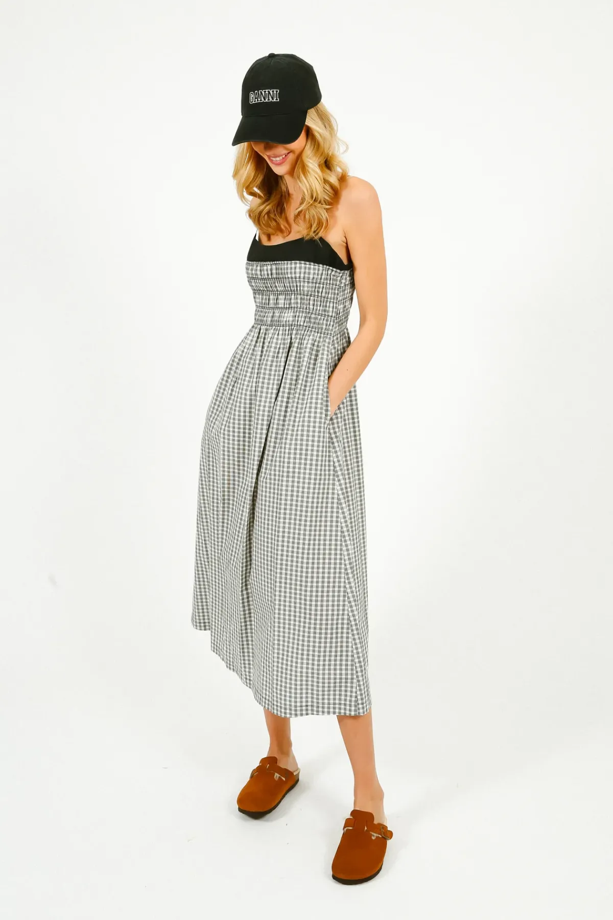 Rails Primrose Dress in Ivory Jet Gingham