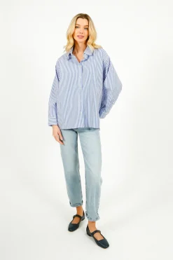 Rails Stina Shirt in Oxford White Stripe