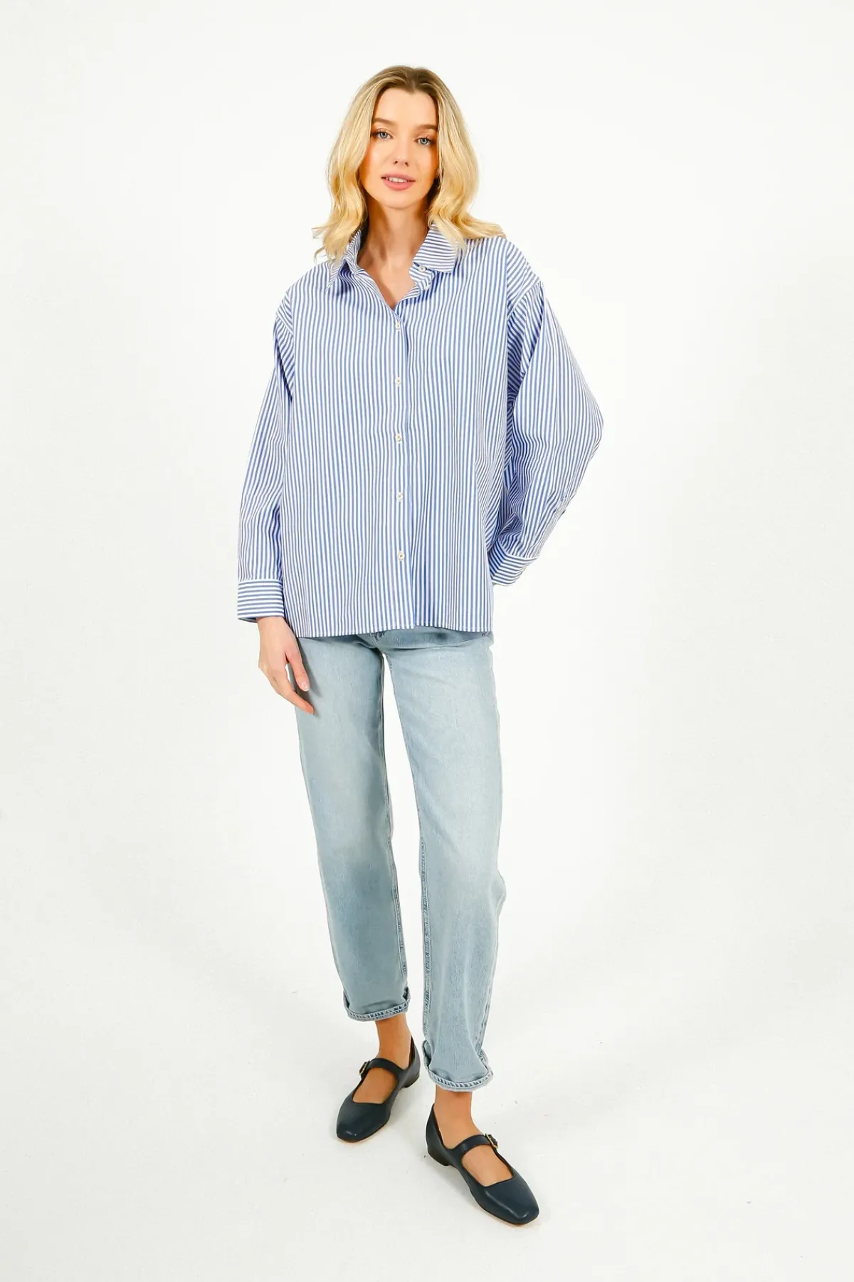 Rails Stina Shirt in Oxford White Stripe