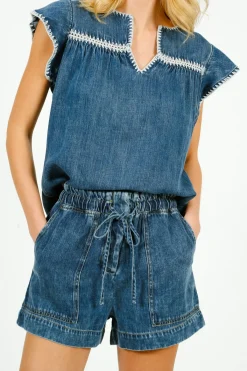Rails Tafia Blouse in Blue