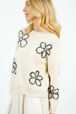Rails Zoey Daisy Knit in Ivory