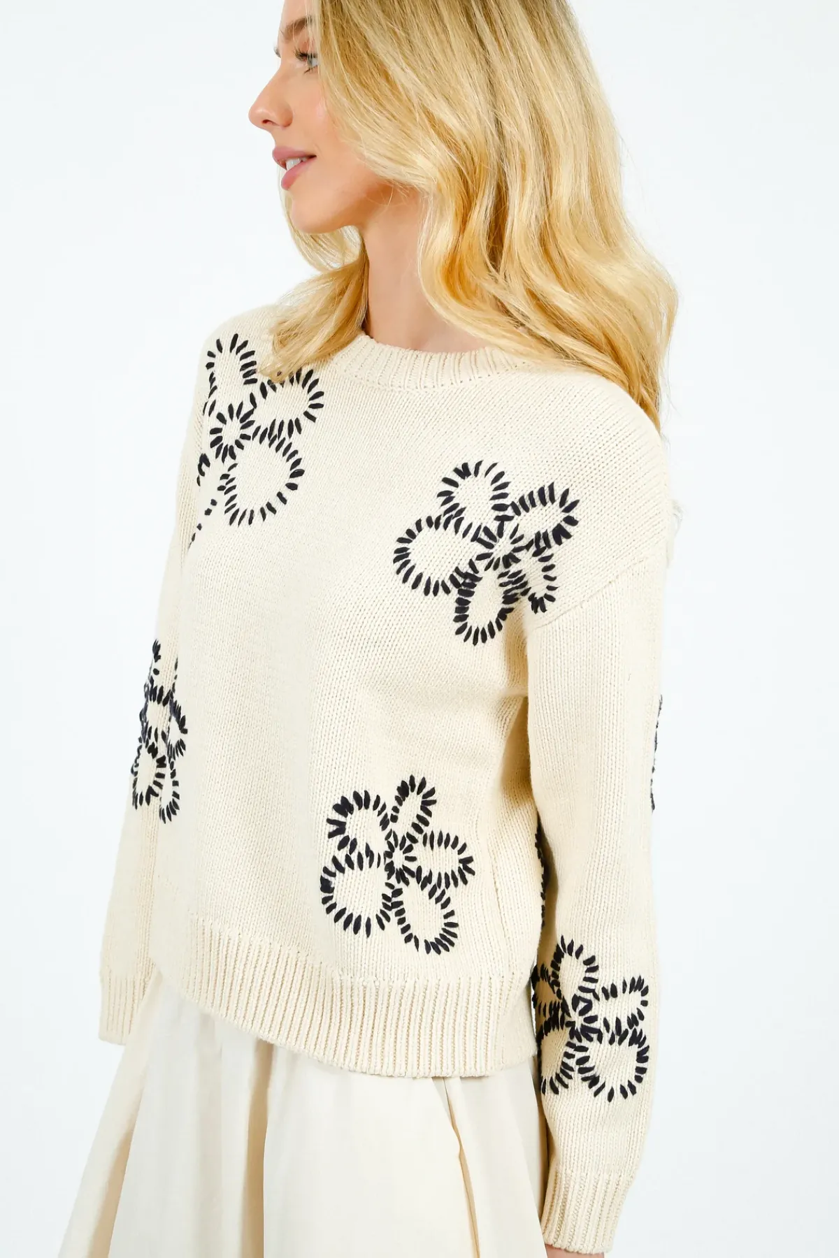 Rails Zoey Daisy Knit in Ivory
