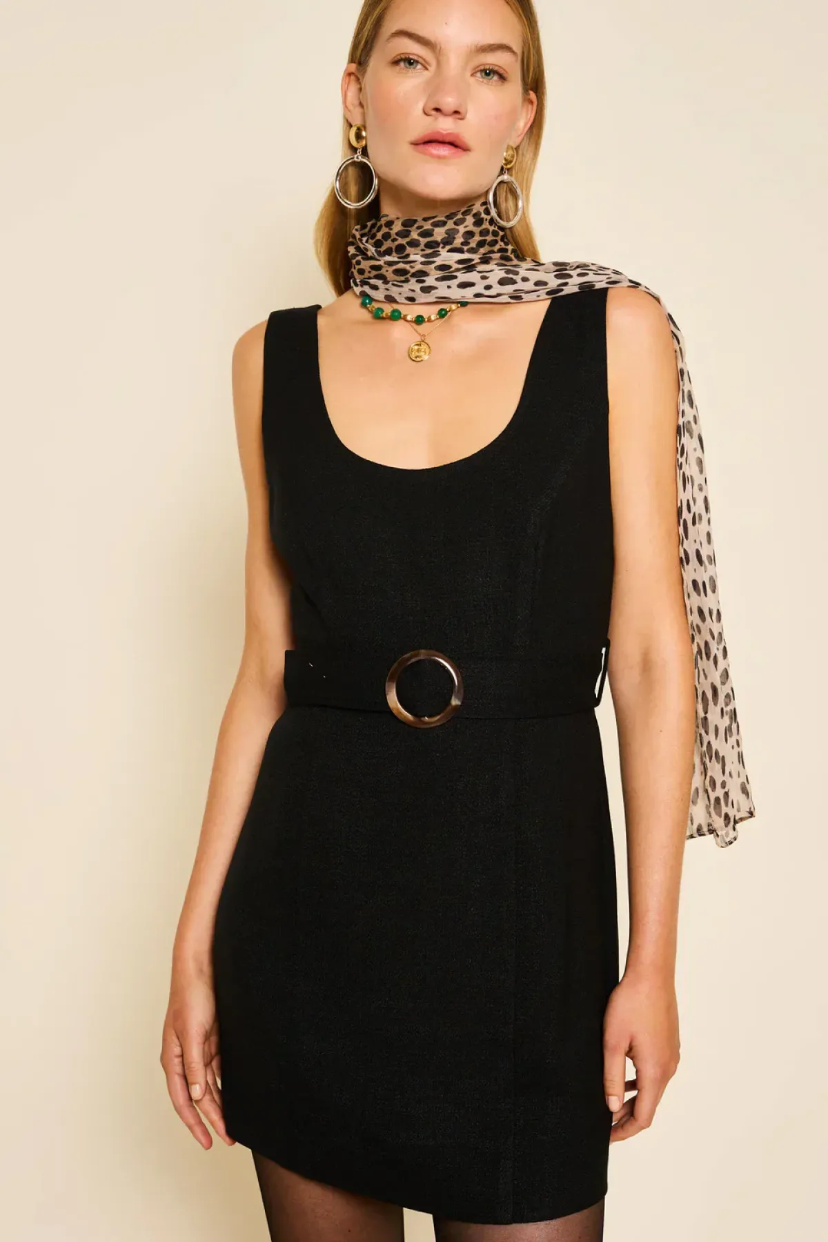 Rixo Cyra Dress in Black