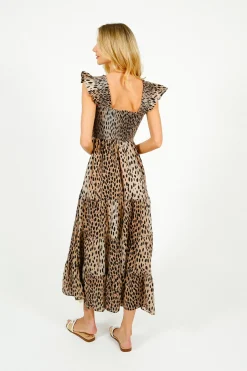 Rixo Kendall Dress in Antelope Spot Black