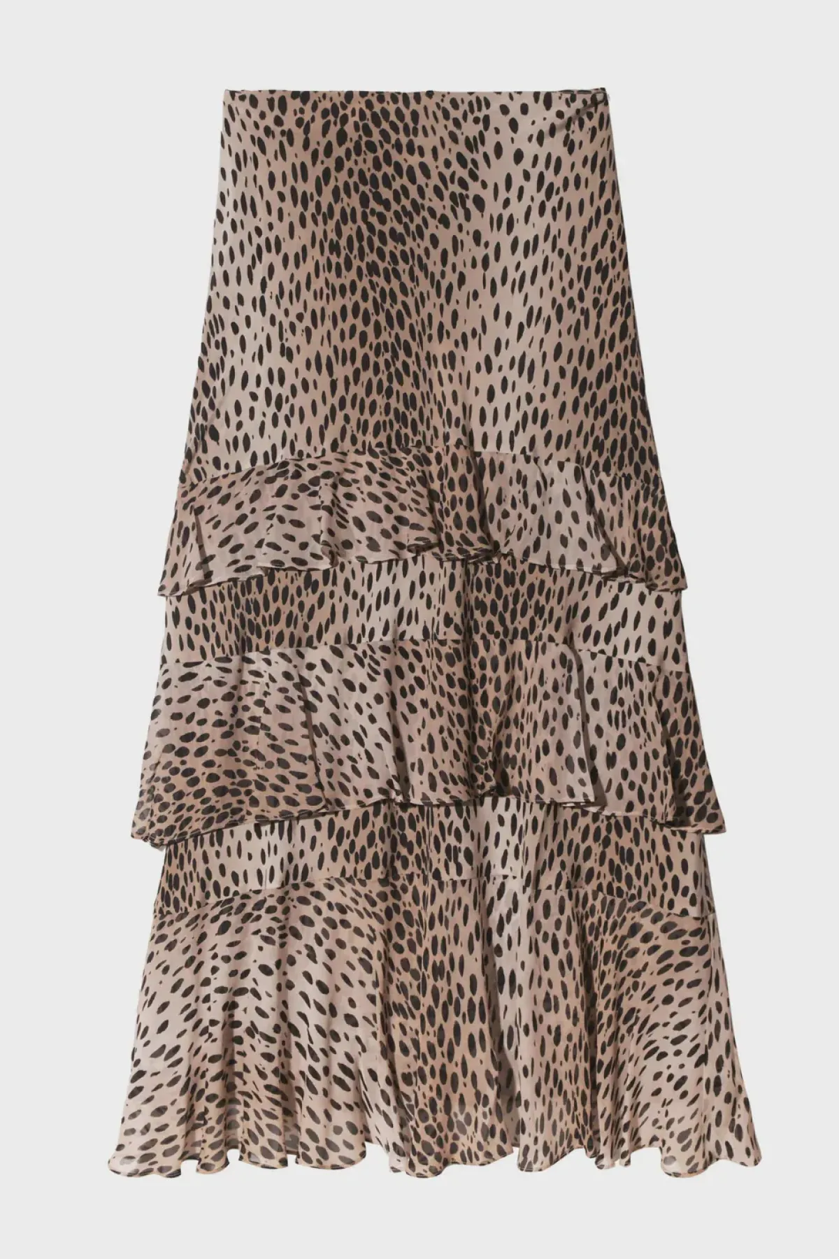 Rixo Preslee Skirt in Antelope Spot Black