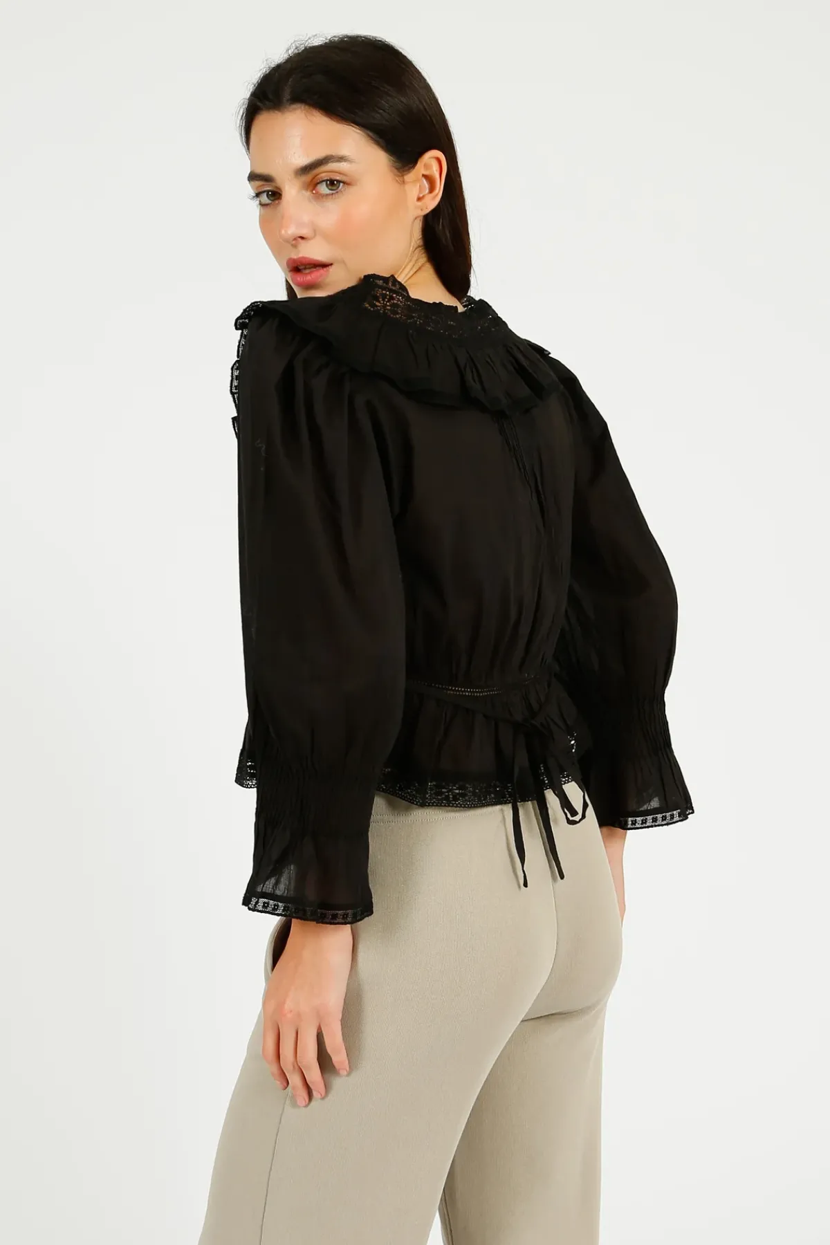 Rixo Solene Top in Black
