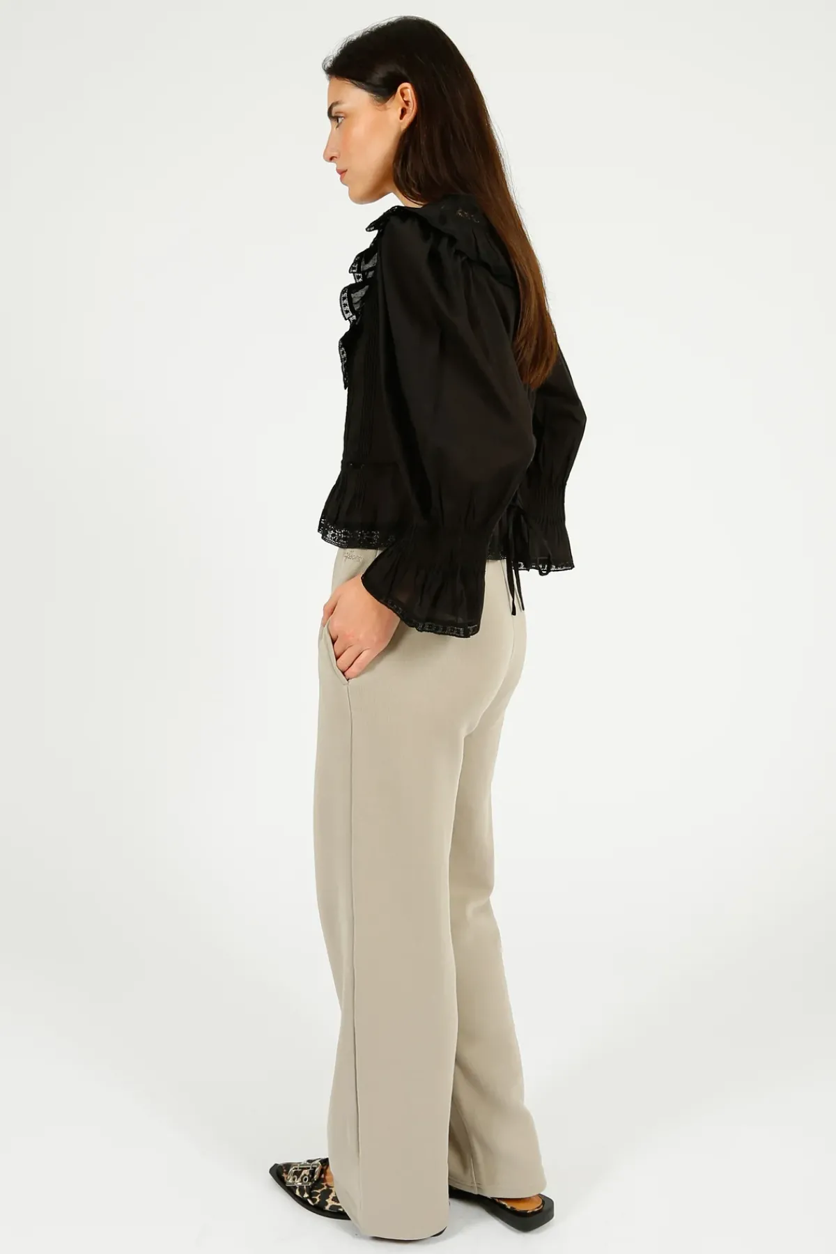 Rixo Solene Top in Black