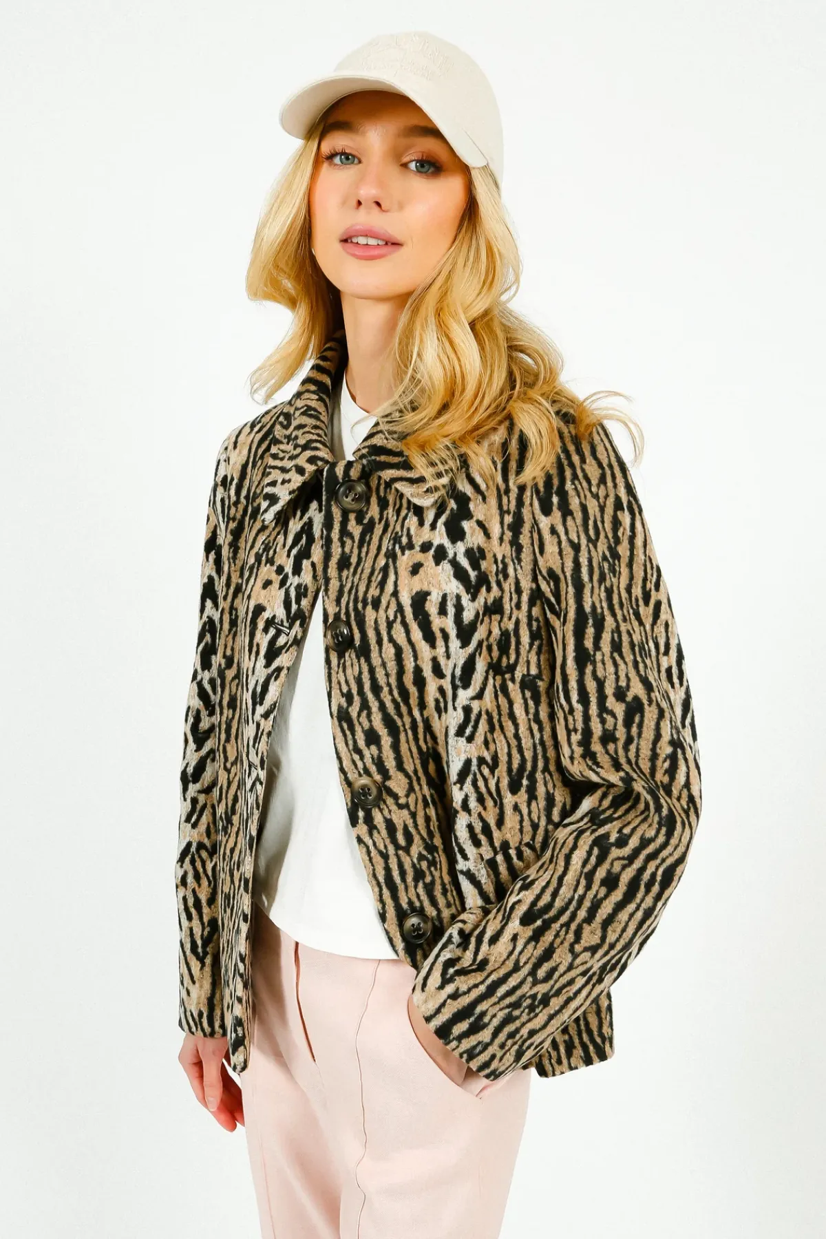 Rixo Tommie Jacket in Bohemia Leopard
