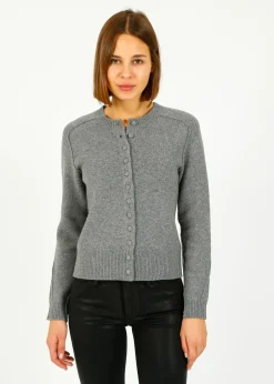 Rag u0026 Bone Ru0026B Bridget Crew Cardigan in Grey