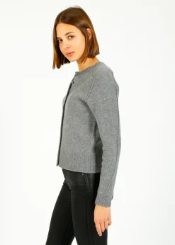 Rag u0026 Bone Ru0026B Bridget Crew Cardigan in Grey