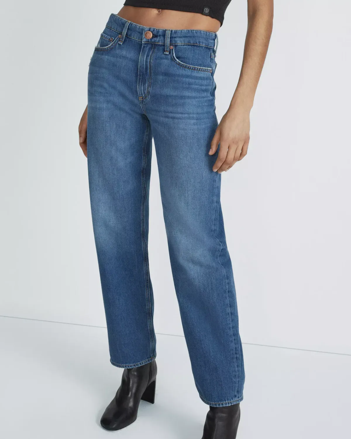 Rag u0026 Bone Ru0026B Dre Low Rise Baggy in Blake