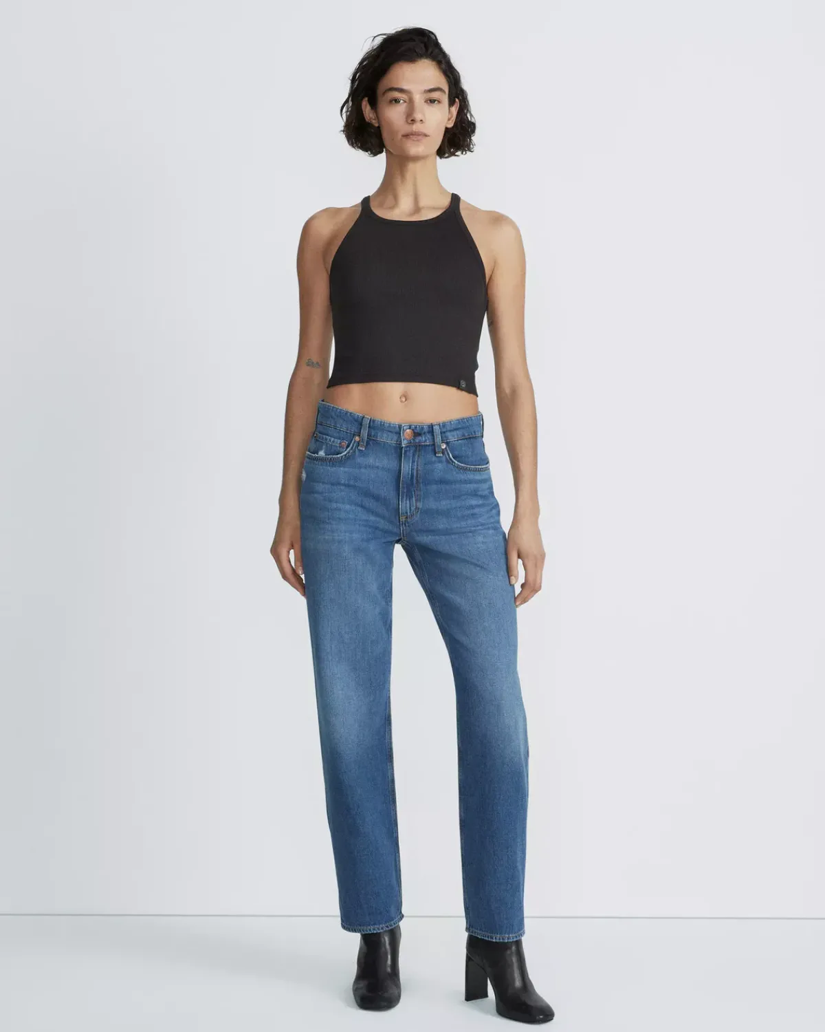 Rag u0026 Bone Ru0026B Dre Low Rise Baggy in Blake