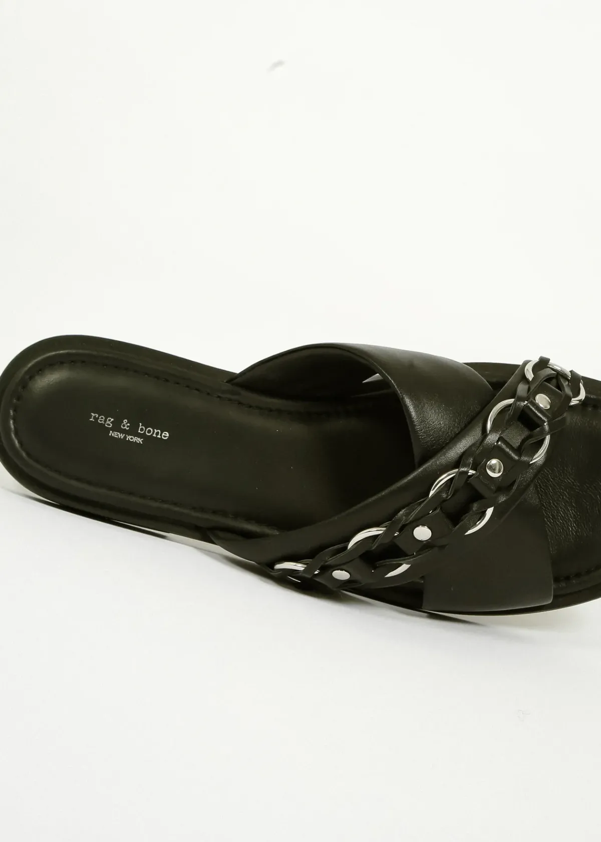 Rag u0026 Bone Ru0026B Geo Chain Cross Strap in Black