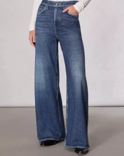 Rag u0026 Bone Ru0026B Miramar Sofie HR Ankle Wide Leg in Grove