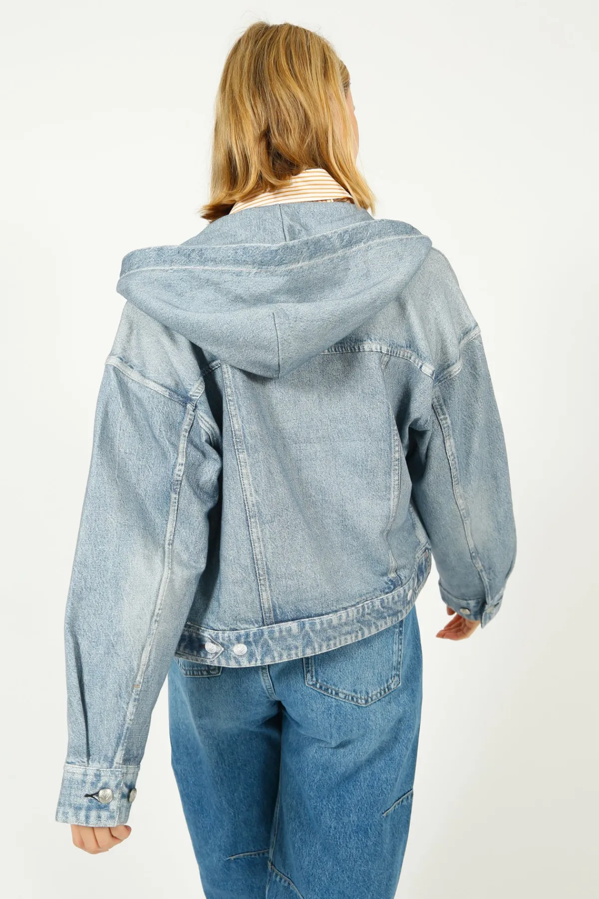 Rag u0026 Bone Ru0026B Miramar Trucker Hoodie in Coney