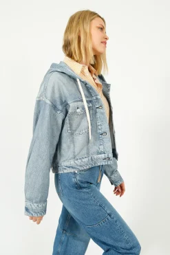 Rag u0026 Bone Ru0026B Miramar Trucker Hoodie in Coney