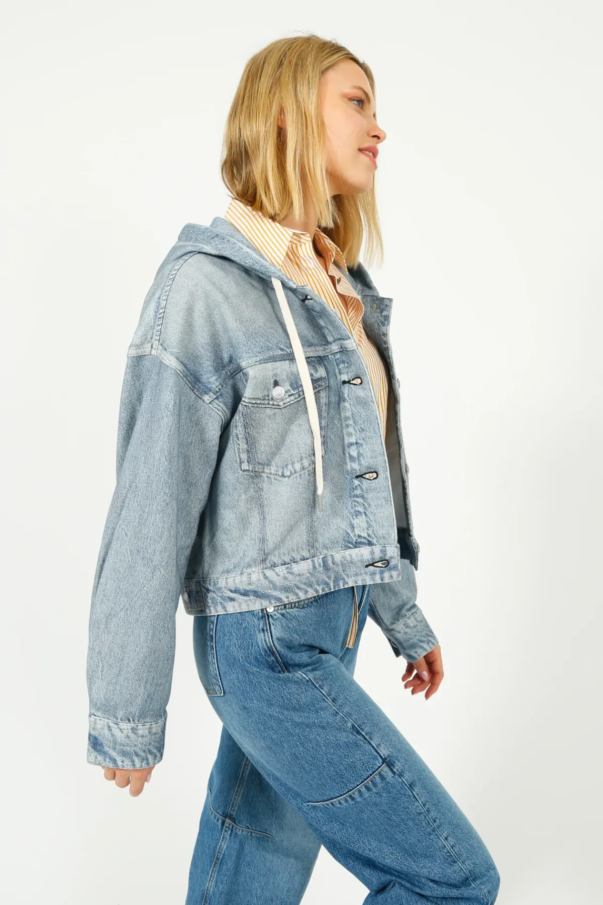 Rag u0026 Bone Ru0026B Miramar Trucker Hoodie in Coney