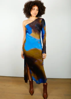 Second Female SEC.F Haylen One Shoulder Dress in Mole