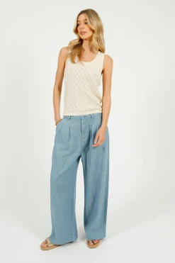 Selected Femme SLF Agny SL Knit Top in Birch