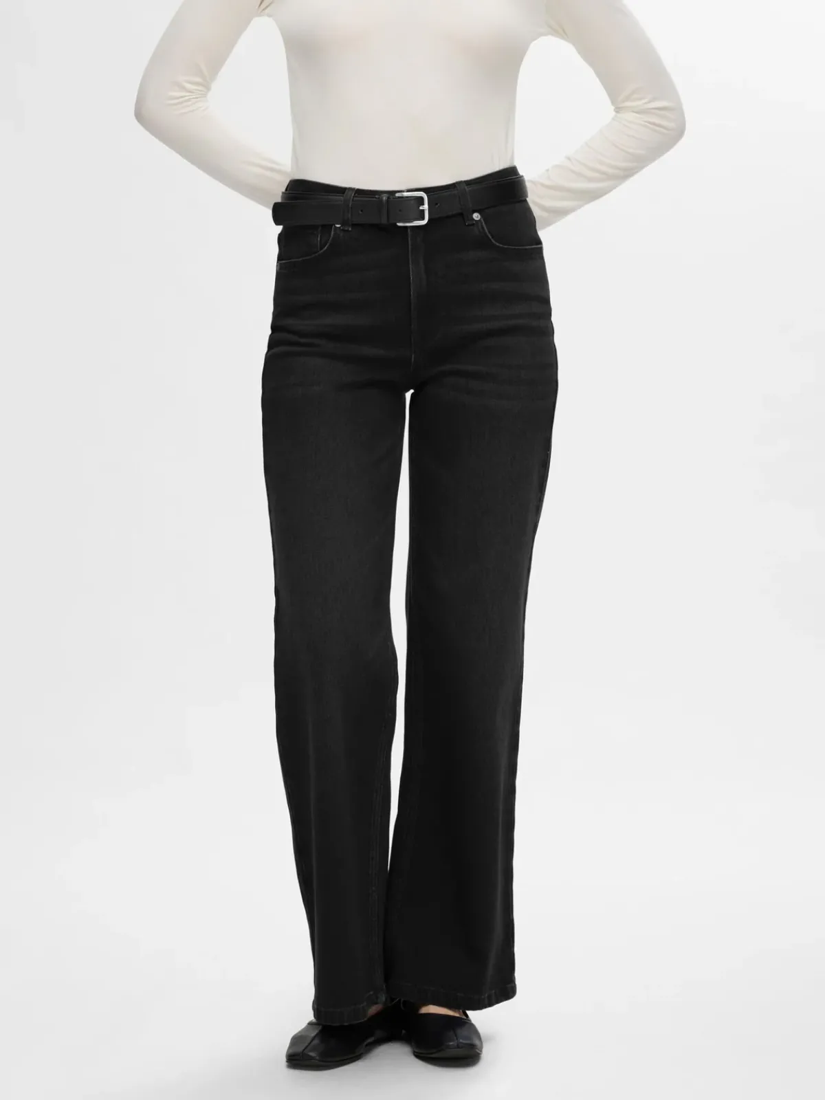 Selected Femme SLF Alice Jeans in Black