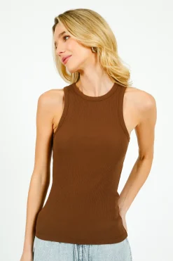 Selected Femme SLF Anna Tank Top in Chestnut