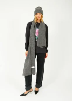 Selected Femme SLF Maline Knit Scarf in Grey