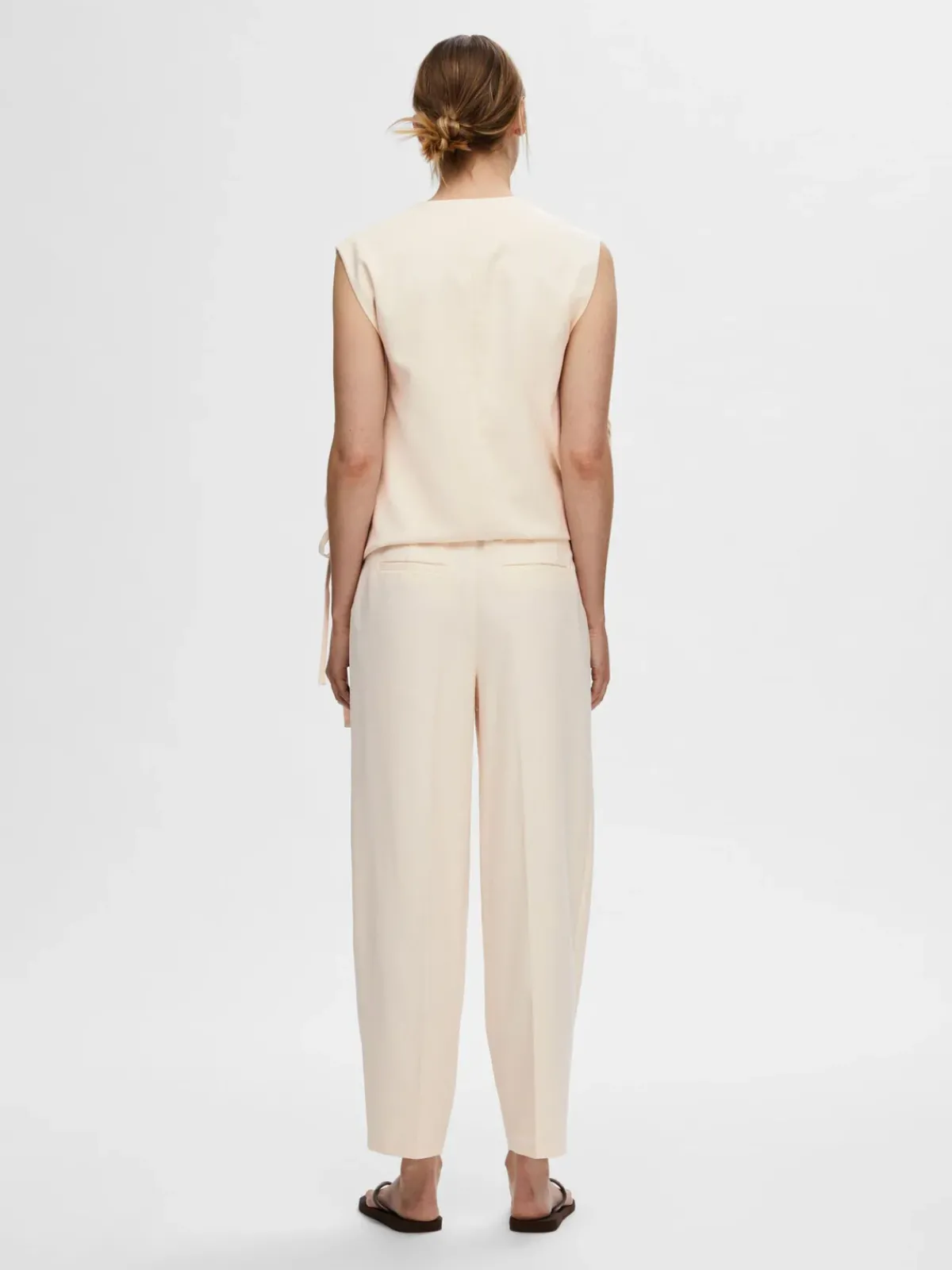 Selected Femme SLF Selfina Barrel Leg in Birch