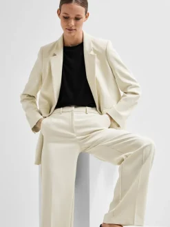 Selected Femme SLF Selfina LS Relaxed Blazer in Birch