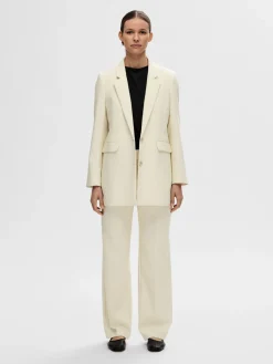Selected Femme SLF Selfina LS Relaxed Blazer in Birch