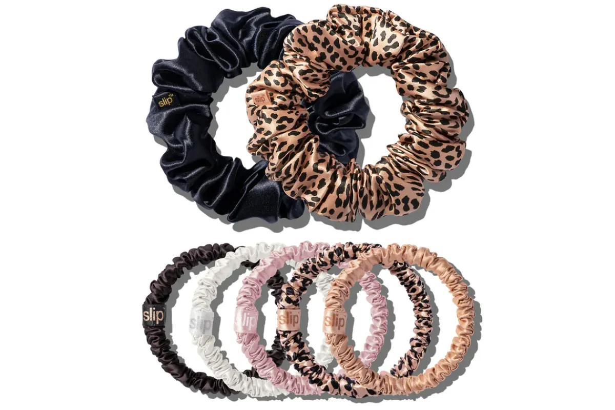 Slip Set of 7 Assorted Scrunchies in Pixie