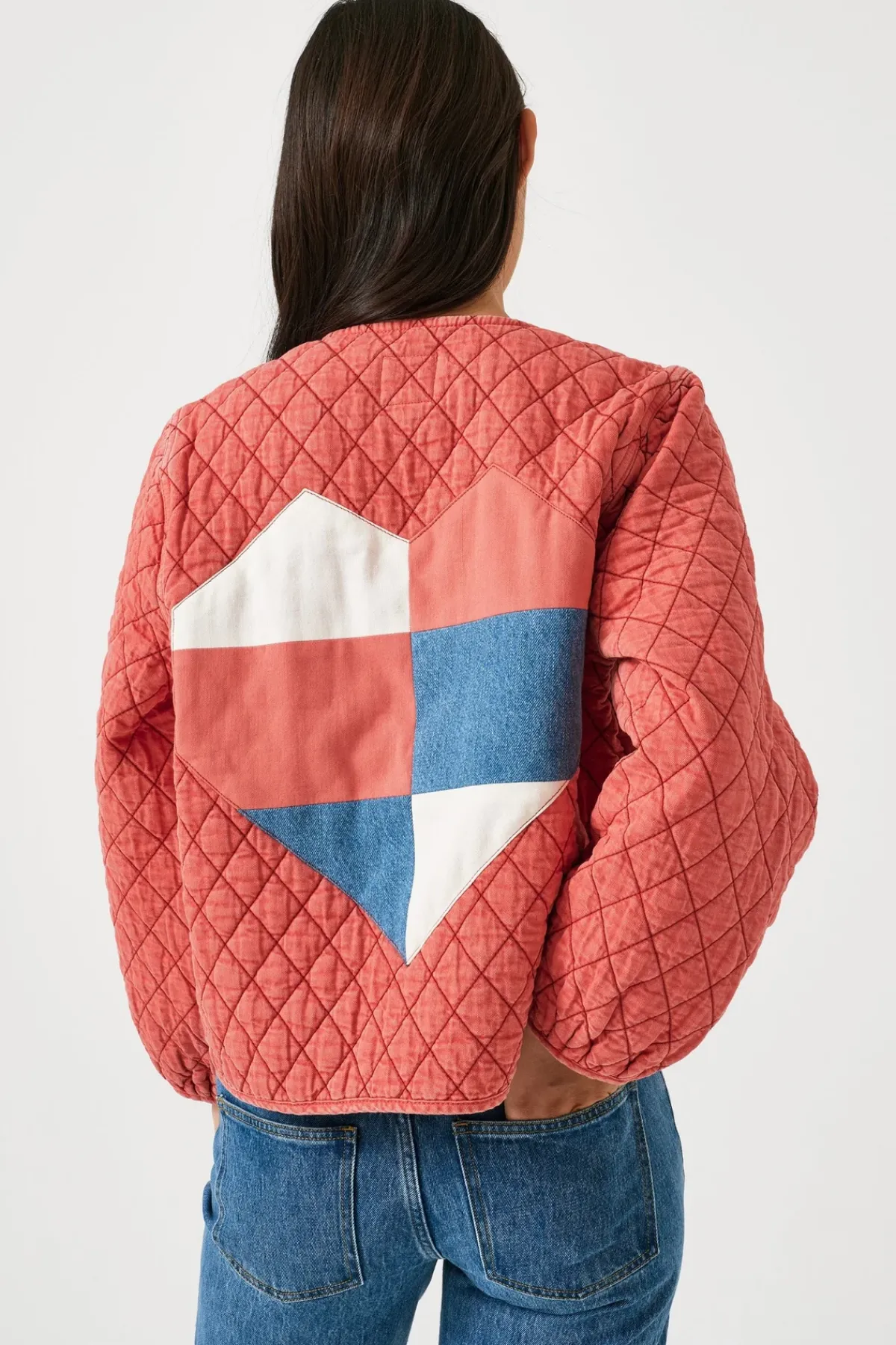 Seventy+Mochi Su0026M Aria Jacket in Mineral Red
