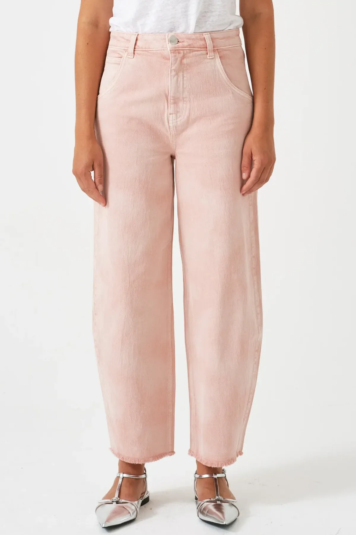 Seventy+Mochi Su0026M Bo Jeans in Cloudy Peony Pink