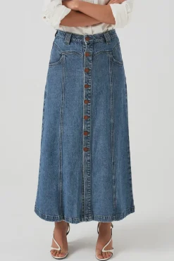 Seventy+Mochi Su0026M Mia Seamed Skirt in Arizona Vintage