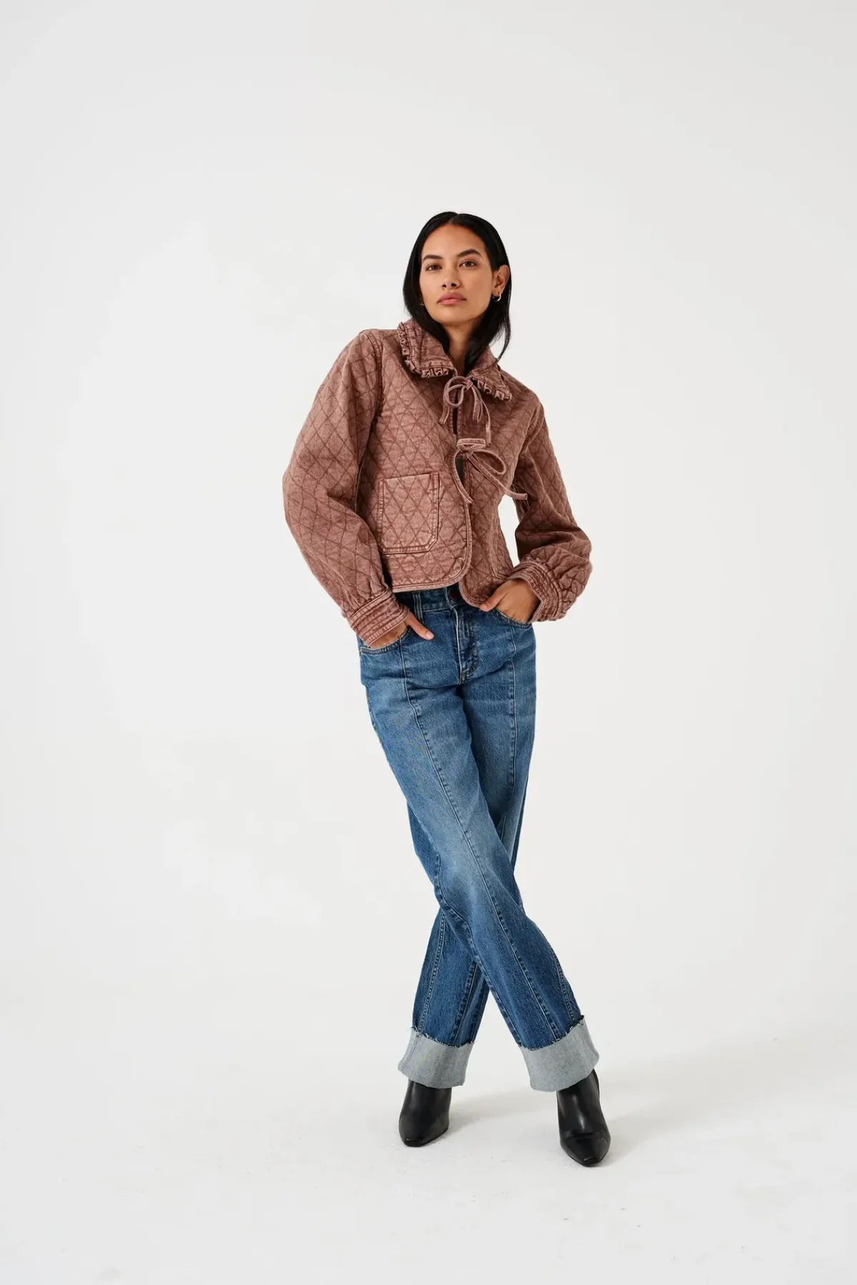 Seventy+Mochi Su0026M Stevie Deep Turned Up Jean in Arizona Vintage