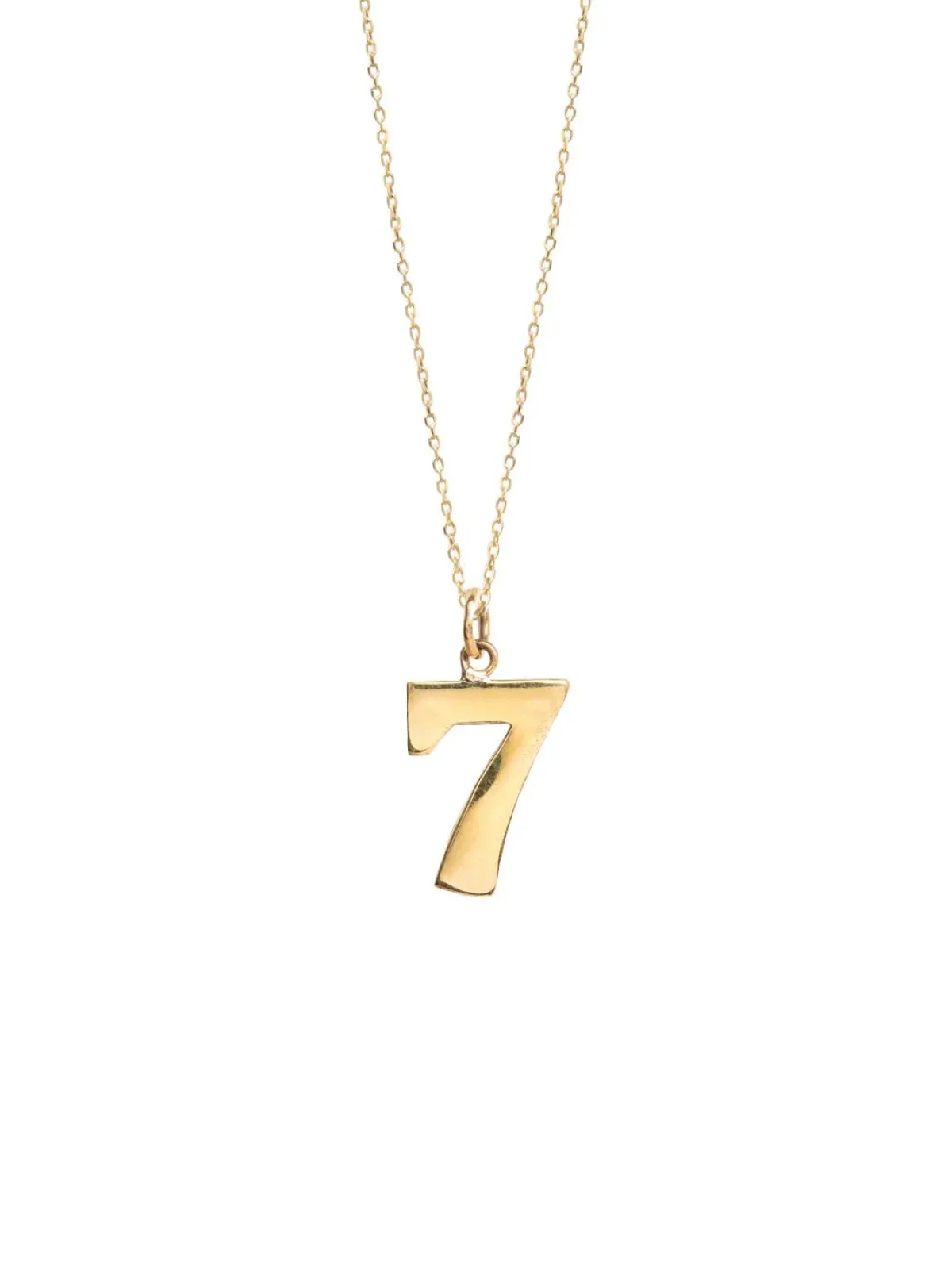 Tilly Sveaas TS Gold Lucky No 7 On Trace Chain