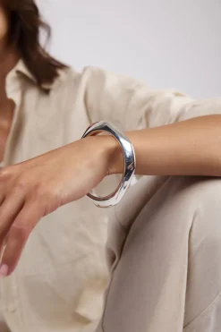 Tilly Sveaas TS Silver Plated Retro Bangle