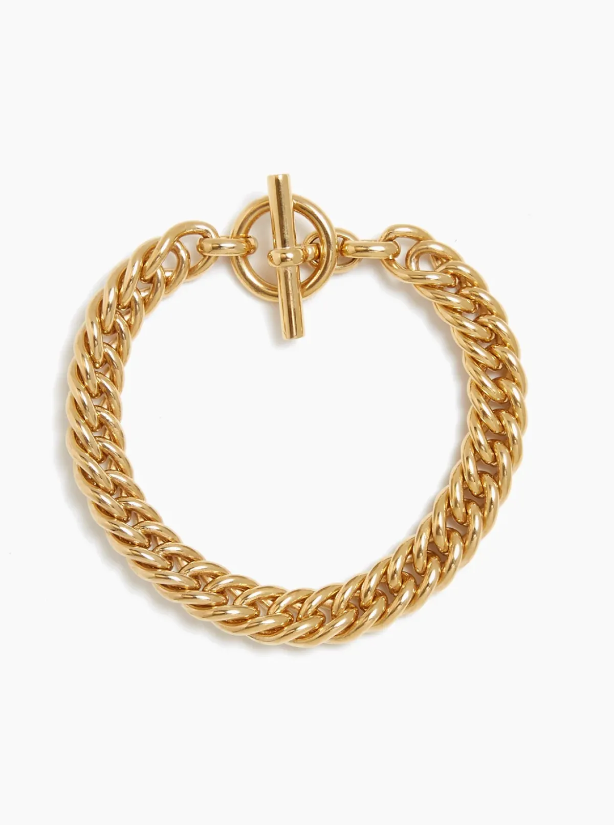 Tilly Sveaas TS Small Gold Curb Link Bracelet