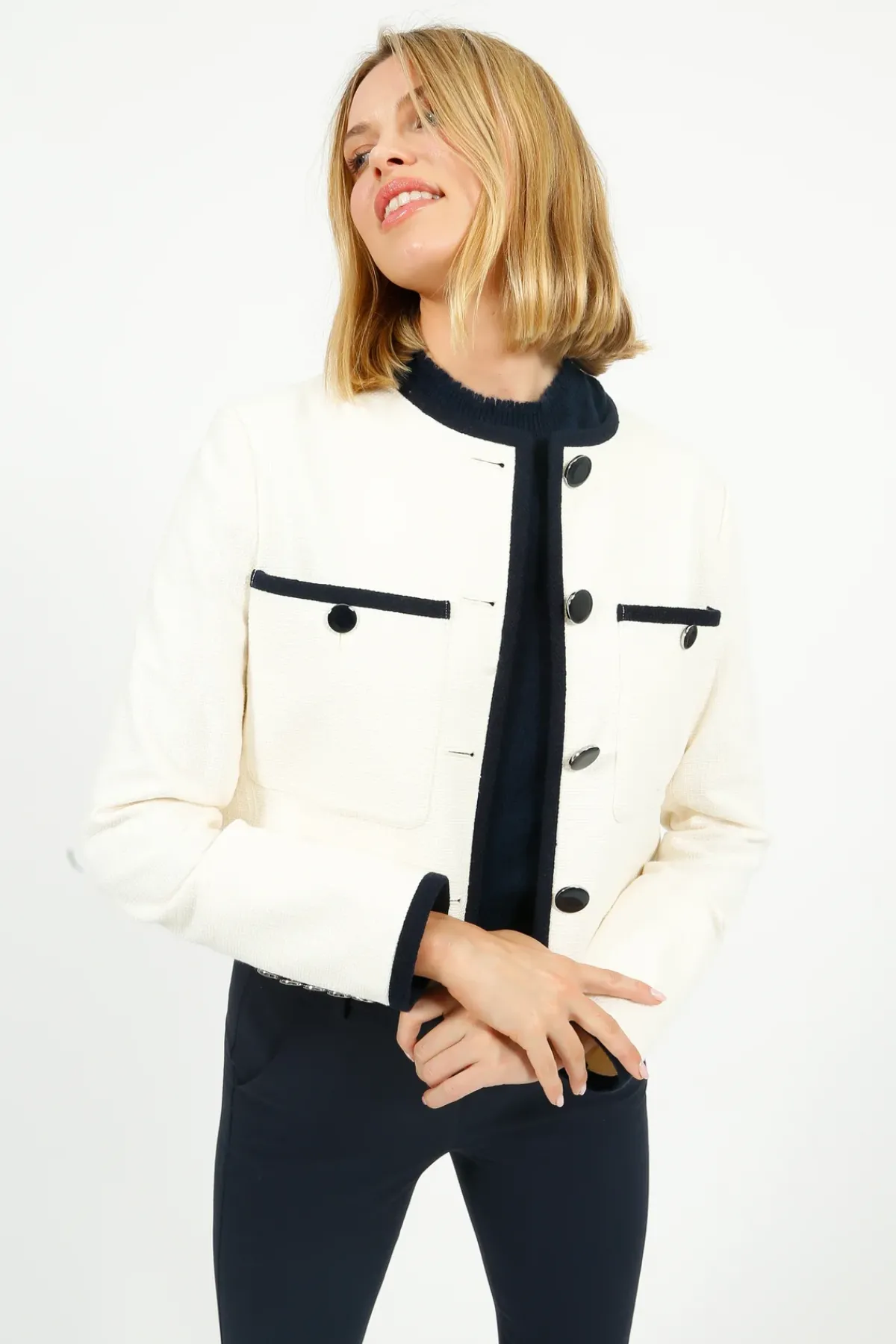 Veronica Beard VB Beale Jacket in Dove