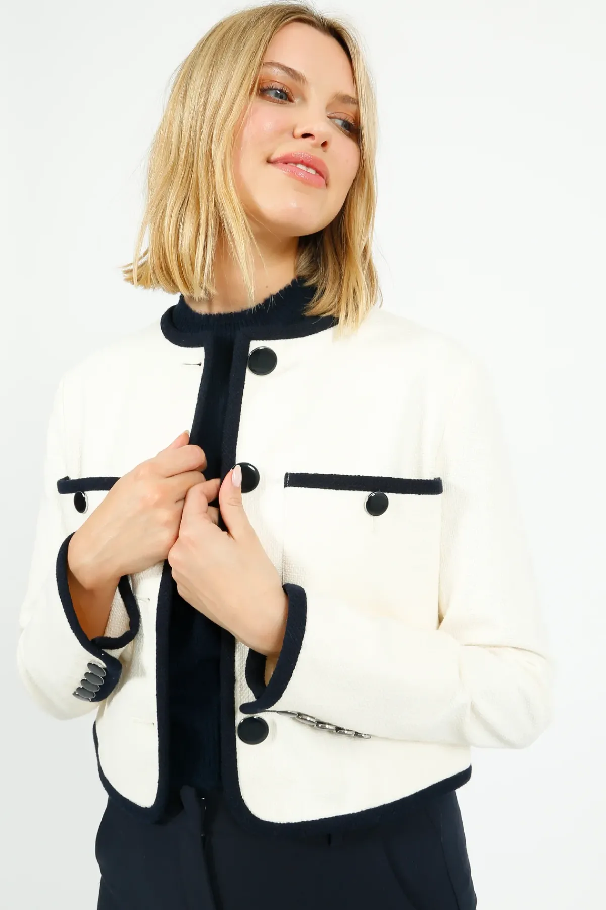 Veronica Beard VB Beale Jacket in Dove