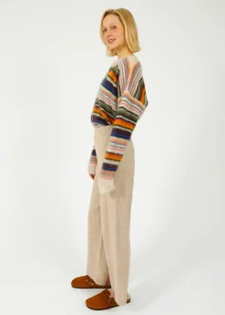 Veronica Beard VB Jenkins Knit Pants in Oatmeal