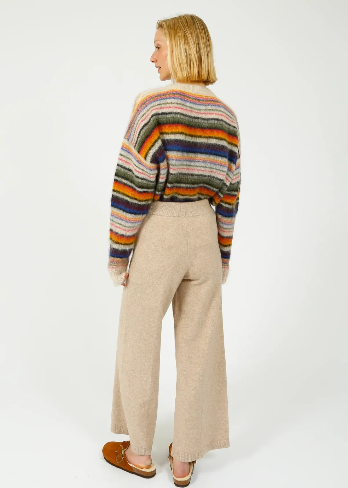 Veronica Beard VB Jenkins Knit Pants in Oatmeal