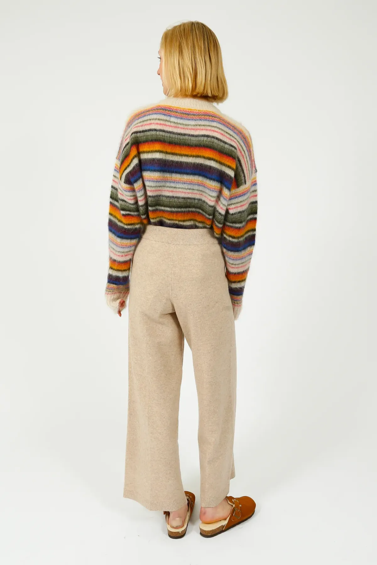 Veronica Beard VB Jenkins Knit Pants in Oatmeal