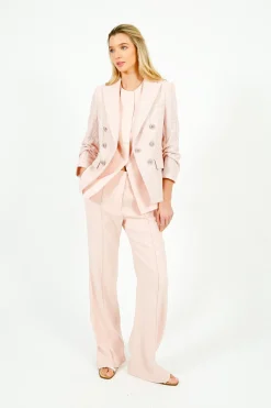Veronica Beard VB Komi Pant in Shell Pink